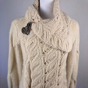 Free People Mohair and Cashmere Wrap Sweater